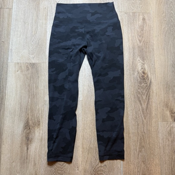 Lululemon Womens Align High-Rise Crop 23" Leggings - Camo - Size 8 - Picture 1 of 7